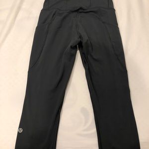 Lululemon Fast and Free Crop (Size 4) in gray